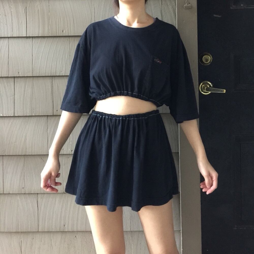 Reworked Greg Norman Crop Top And Skirt.-NA10